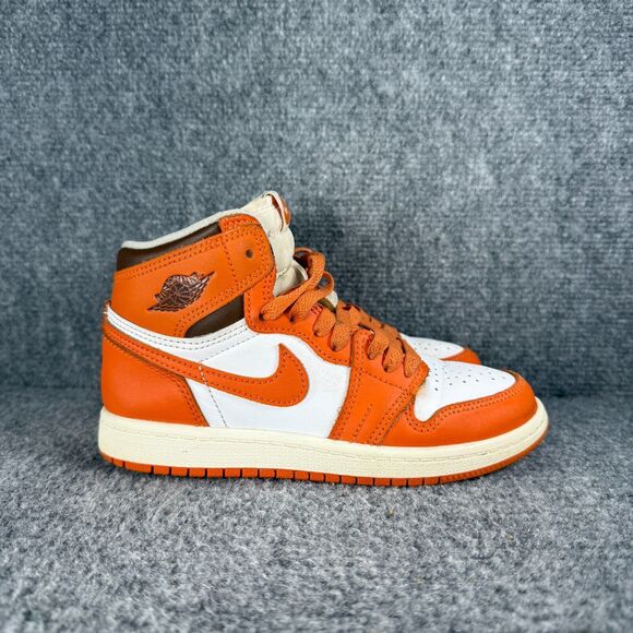 Jordan Other - Jordan 1 Retro High OG Starfish Youth 1Y Shoes Orange White Athletic Sneakers